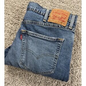 Levis 511 Mens Slim Fit Flex Jeans Blue Denim Distressed 38x30 ( Measures 36x30)